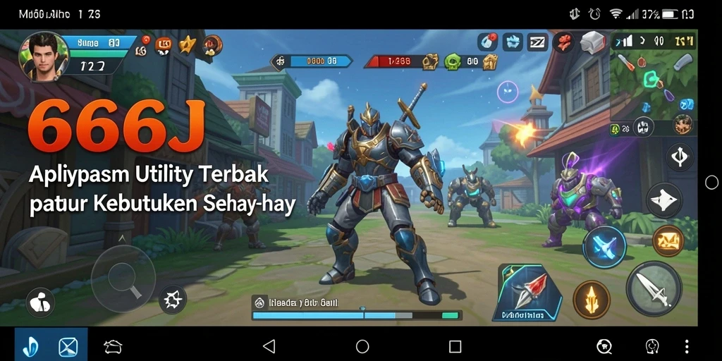 Tampilan antarmuka utama aplikasi 666J yang ramah pengguna.