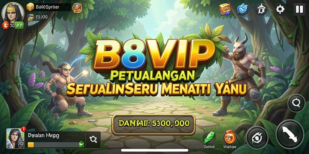 Tangkapan layar B8VIP menampilkan aksi seru dalam petualangan yang penuh tantangan.