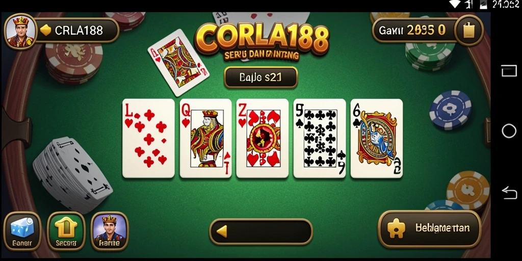 Screenshot dari gameplay CORLA188 dengan aksi menarik selama permainan Domino.