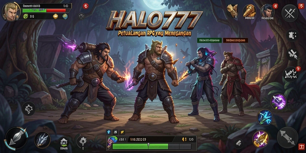 Tangkapan layar gameplay HALO777 yang menunjukkan aksi pertarungan epik.
