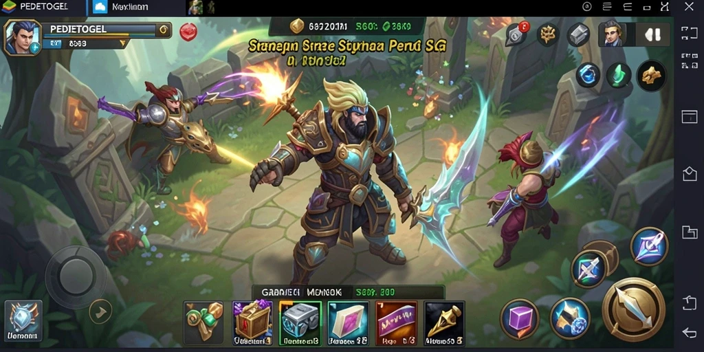 Tangkapan layar gameplay PEDETOGEL yang menunjukkan aksi intens dan strategi.