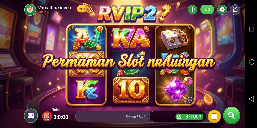 Screenshot gameplay RVIP2 yang menunjukkan putaran slot yang menarik.