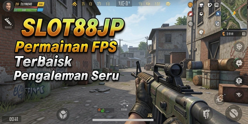 Screenshot utama <strong>SLOT88JP</strong> menunjukkan intensitas pertempuran dalam game FPS.