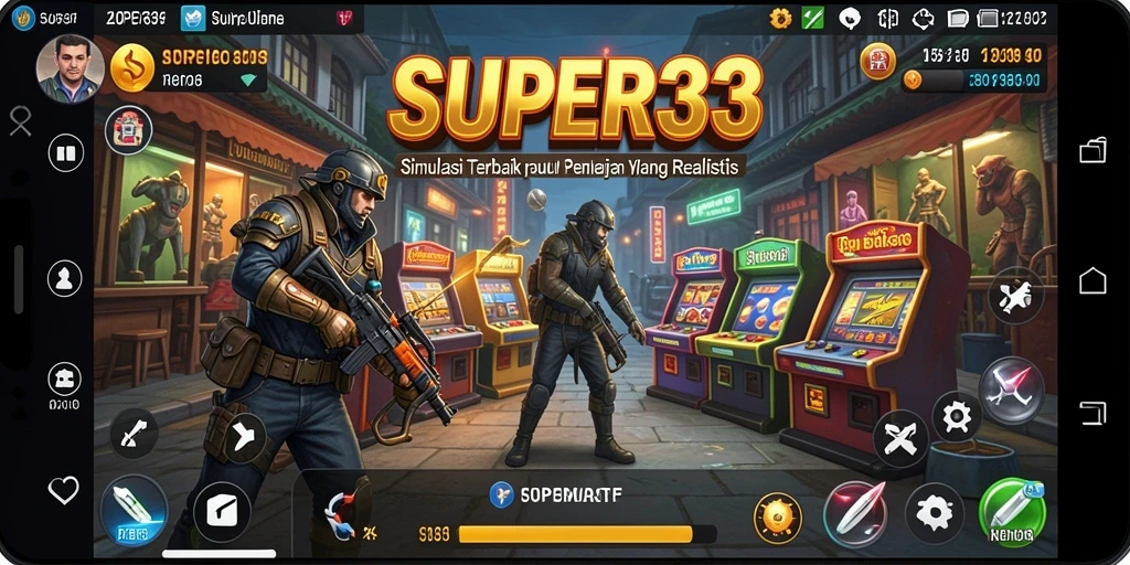 Tampilan gameplay <strong>SUPER33</strong> yang realistis dan interaktif.