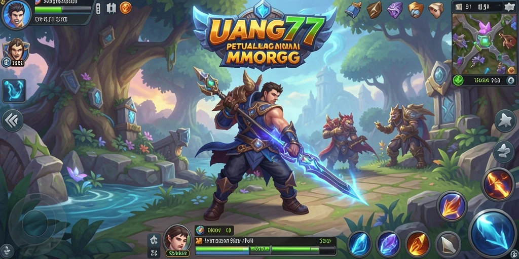 Screenshot UANG77 menampilkan aksi seru di dunia MMORPG.