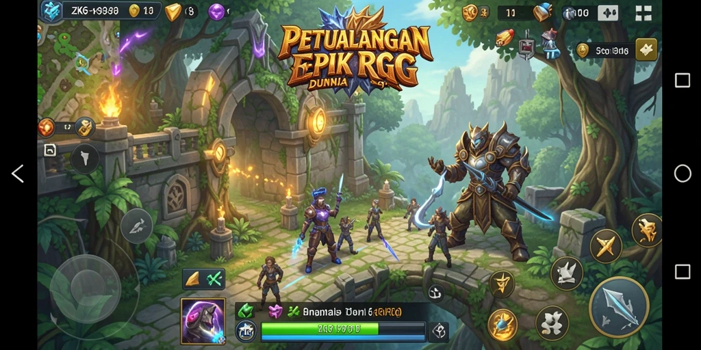 Screenshot gameplay ZK6 dengan pertempuran seru dan grafik memukau.